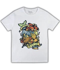 Прикольные футболки: You win or You die на белой